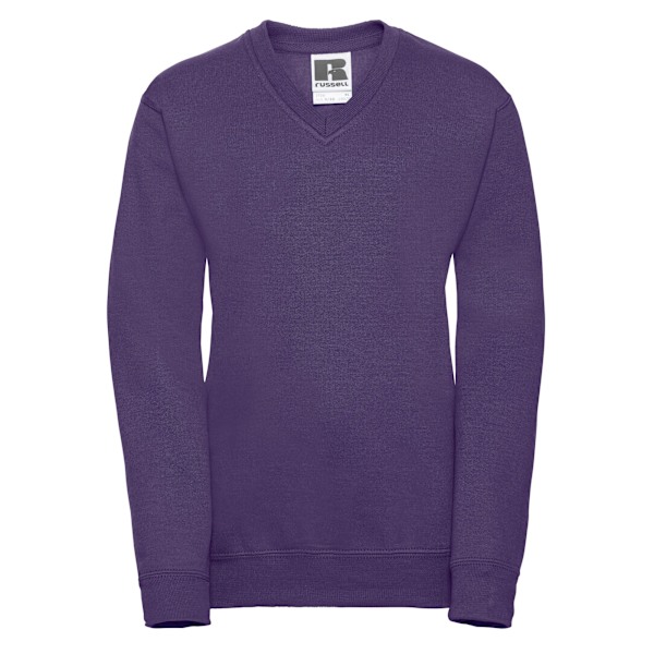 Russell Collection Barn/Barn V-hals Sweatshirt 11-12 år Purple 11-12 Years