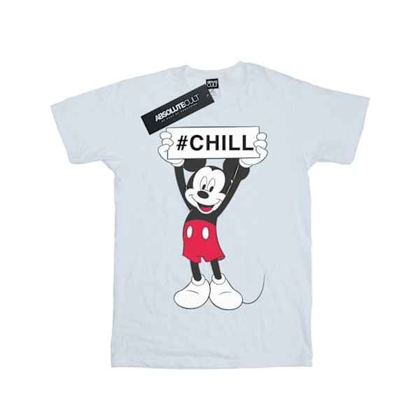 Disney Girls Mickey Mouse Chill Bomull T-shirt 12-13 År Vit White 12-13 Years