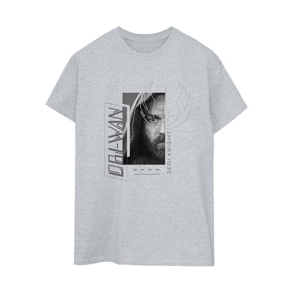 Star Wars Dam/Damer Obi-Wan Kenobi Jedi SciFi Collage Cotto Sports Grey 3XL