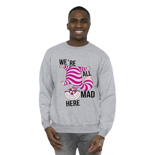 Disney Herr Alice In Wonderland All Mad Here Sweatshirt L Sport Sports Grey L
