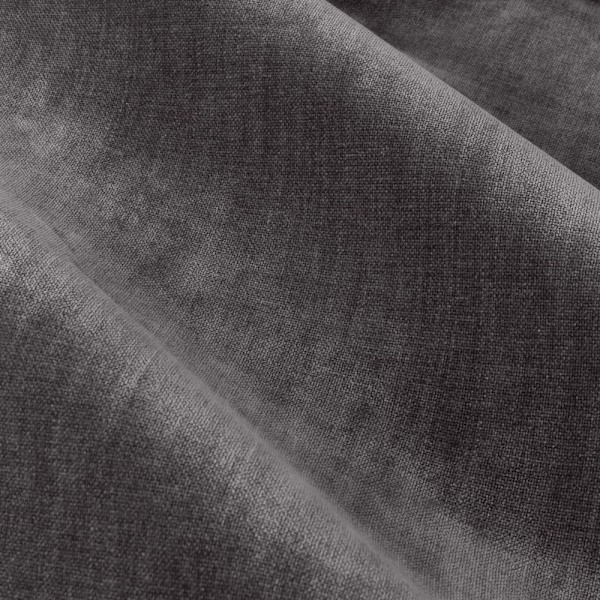 Yard Chenille Velvet Öglett Gardiner 117cm x 137cm Kol Charcoal 117cm x 137cm