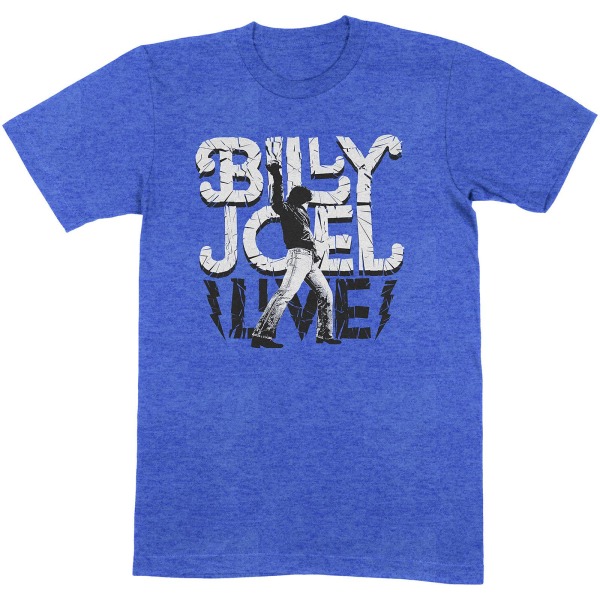 Billy Joel Unisex Adult Glass Houses Live Cotton T-Shirt XL Blu Blue XL
