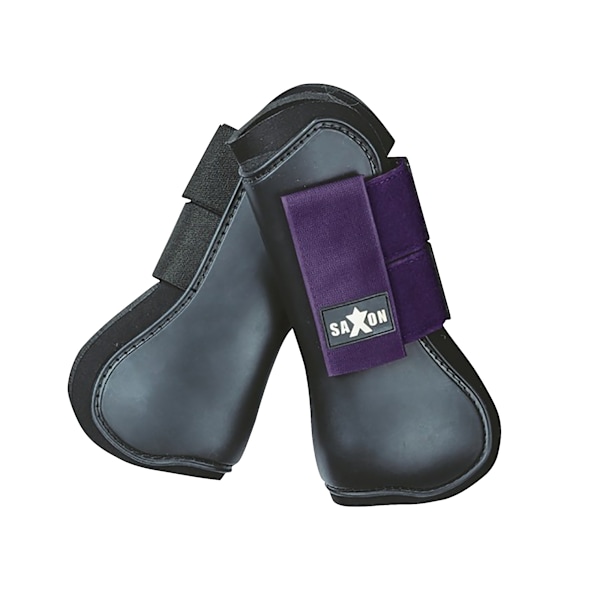 Saxon Open Front Boots Pony Svart/Lila Black/Purple Pony