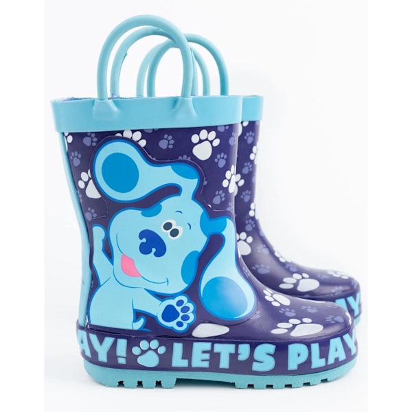 Blue's Clues & You! Barn/Kids Tassavtryck Gummistövlar 1 Navy/Blue 10 UK Child