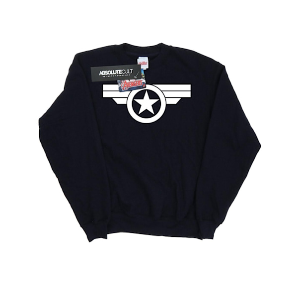 Marvel Herr Captain America Super Soldier Sweatshirt M Marinblå Navy Blue M