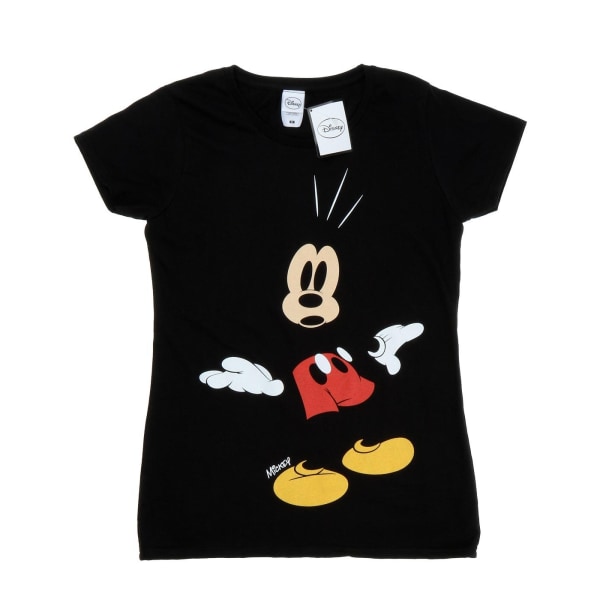 Disney Mickey Mouse T-shirt i bomull för damer/damer M Bl Black M