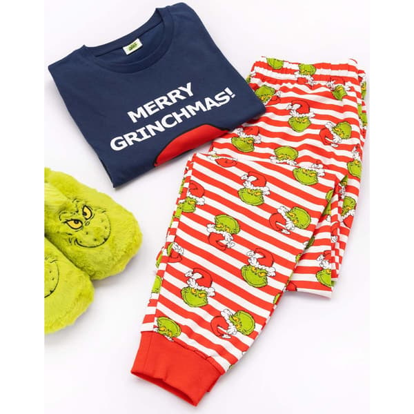 The Grinch herrpyjamas set L marinblå Navy L