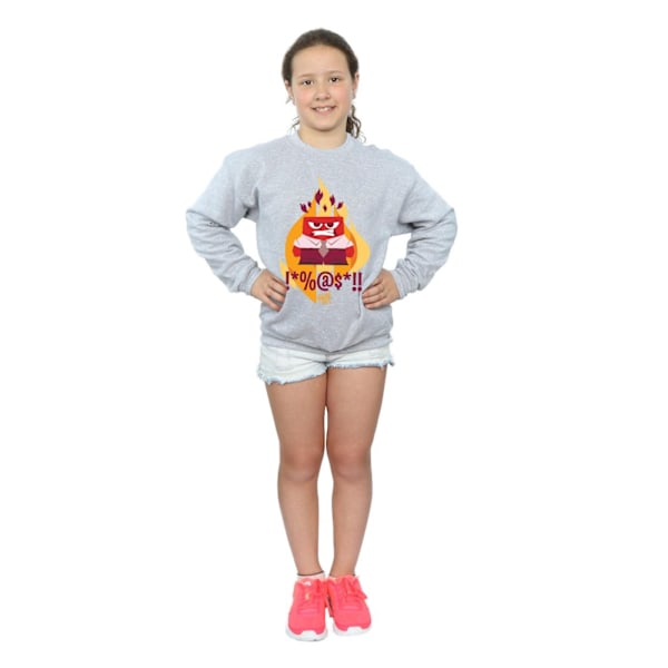 Disney Girls Inside Out Fired Up Sweatshirt 9-11 år Sports G Sports Grey 9-11 Years