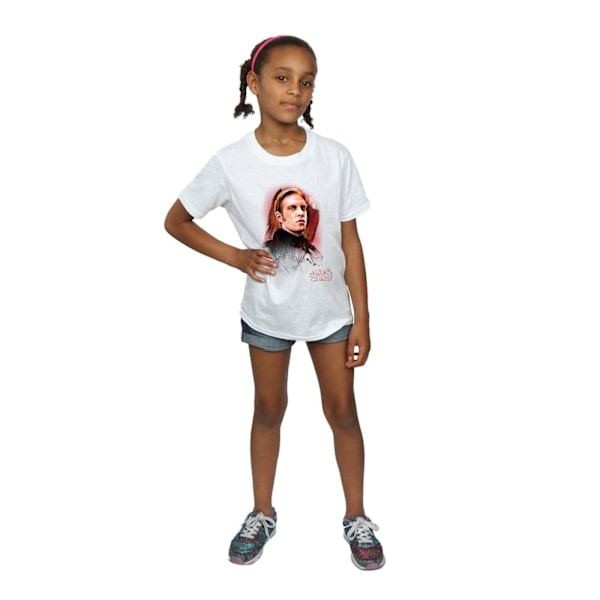 Star Wars Girls The Last Jedi General Hux Borstad Bomull T-Shir White 12-13 Years