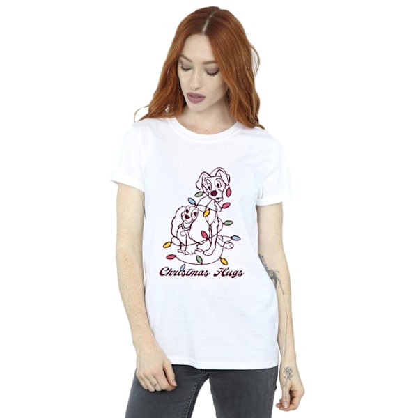 Disney Dam/Damer Lady Och Lufsen Julkramar Bomull B White L