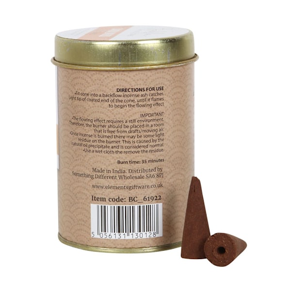 Something Different Elements Frankincense Jumbo Backflow Incens Brown/Gold One Size