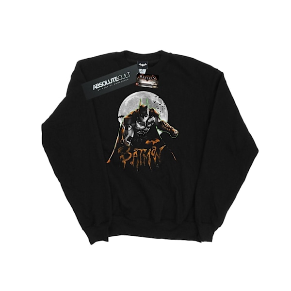 DC Comics Dam/Kvinnor Batman Arkham Knight Halloween Moon Sweatshirt Black M