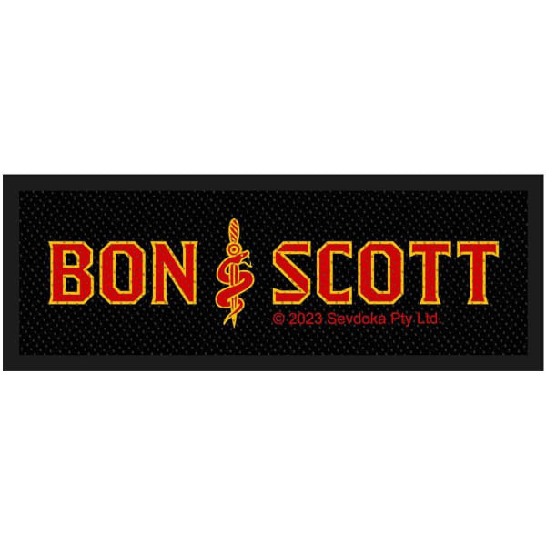 Bon Scott Brother Snake Woven Patch One Size Svart/Röd/Gul Black/Red/Yellow One Size