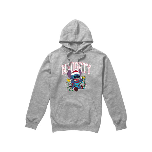 Lilo & Stitch Herr Naughty Stitch Julljus Hoodie S Spo Sport Heather S