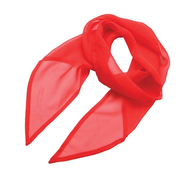 Premier Unisex Vuxen Färger Chiffong Scarf En Storlek Jordgubbe Strawberry Red One Size