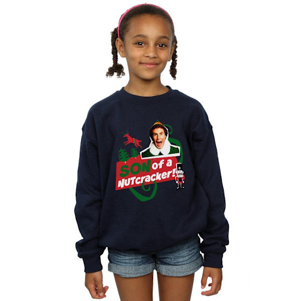 Elf Girls Son Of A Nutcracker Sweatshirt 7-8 år Marinblå Navy Blue 7-8 Years