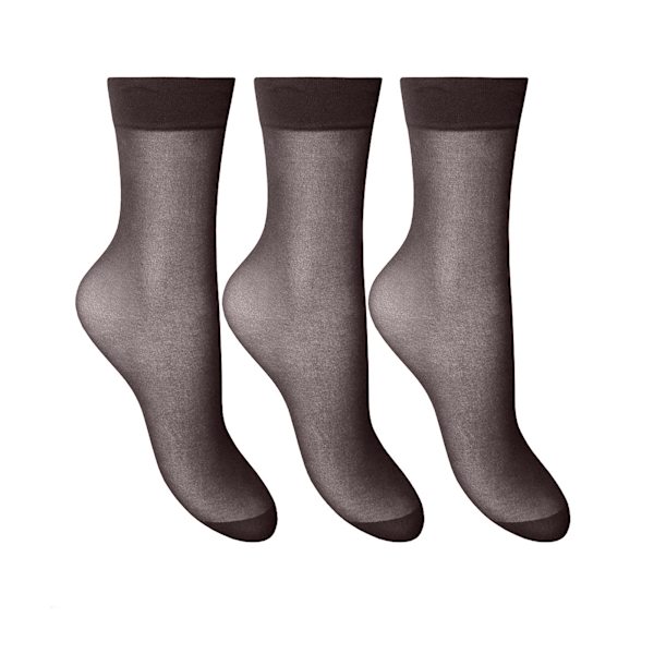 Joanna Gray Dam/Damstrumpor (3 par) One Size Barley Bla Barley Black One Size