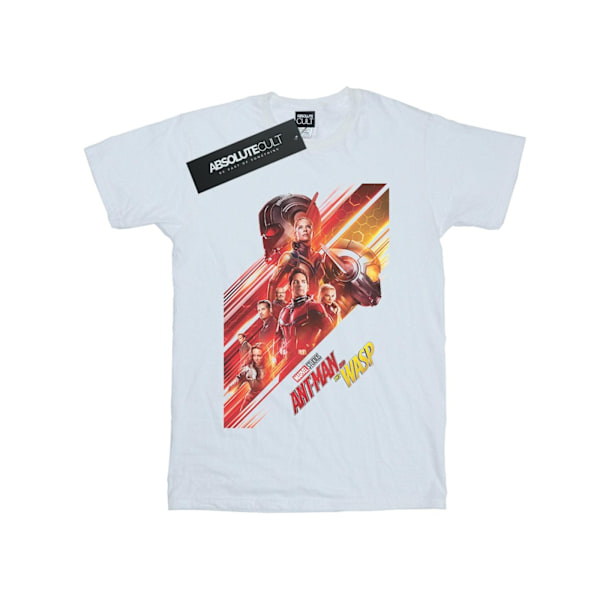 Marvel Studios Girls Ant-Man And The Wasp Poster Bomull T-shirt White 12-13 Years