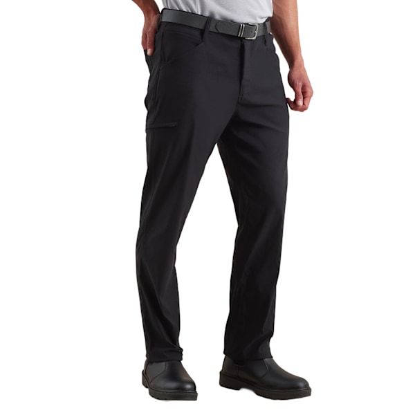 Premier Unisex Vuxen Adapt Stretchchecker Byxor 4XL R Svart Black 4XL R