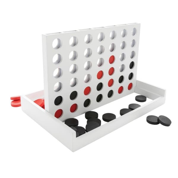 XD Collection Connect four Träspel En Storlek Vit White One Size