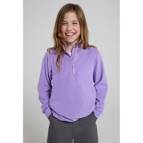 Mountain Warehouse Barn/Barn Camber II Halv Zip Fleecejacka Lilac 2-3 Years