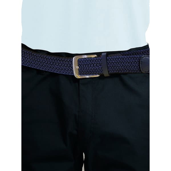 D555 Herr Dani Stretch Flätad Bälte S/M Marinblå Navy S/M