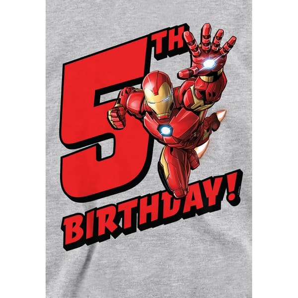 Marvel Barn/Barn Iron Man 5-årsdag Huvtröja 9-11 År A Athletic Heather 9-11 Years
