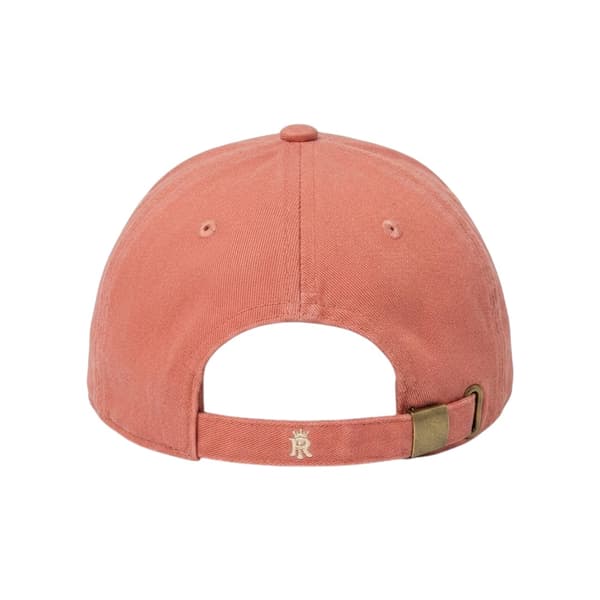Red Run Broderad Logotyp Basebollkeps En Storlek Peach Peach One Size