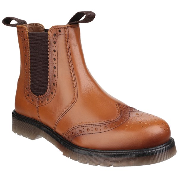 Amblers herr Dalby pull on brogue boots 3 UK Tan Tan 3 UK