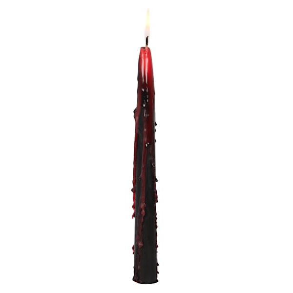 Something Different Vampire Blood Tapered Candles (Pack of 8) O Red/Black One Size