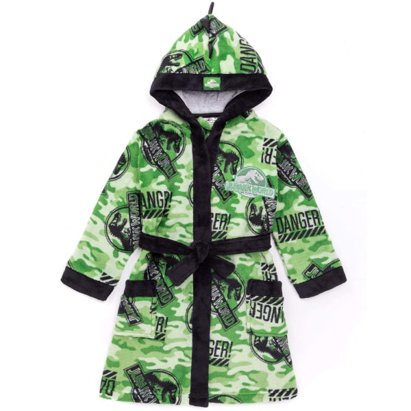 Jurassic World Boys Camo Robe 9-10 år Grön/Svart Green/Black 9-10 Years