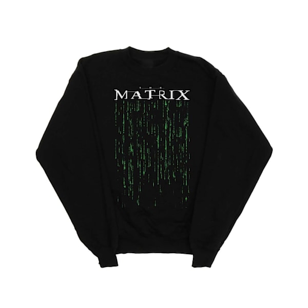 The Matrix Mens Green Code Sweatshirt M Svart Black M