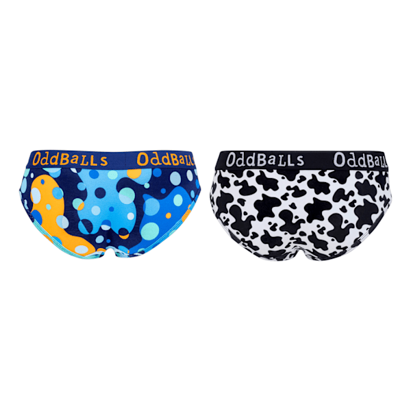 OddBalls Dam/Dam Populära Tryckta Kalsonger (2-pack) 16 UK Multicoloured 16 UK