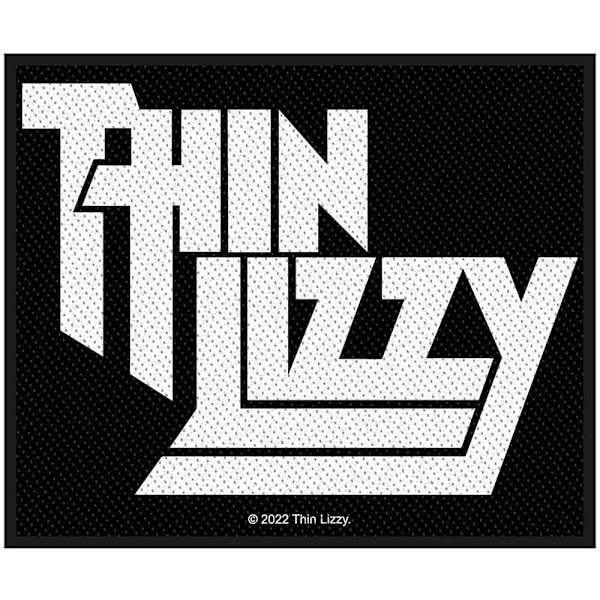 Thin Lizzy Logo Standard Patch One Size Svart/Vit Black/White One Size