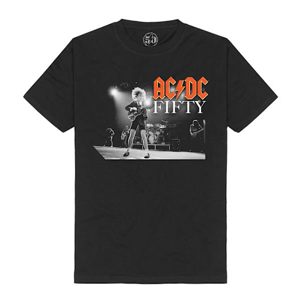 AC/DC Unisex Vuxen On Stage Fifty Baktryck T-shirt XXL Svart Black XXL