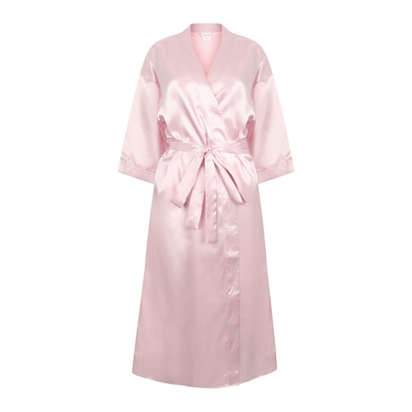 Towel City Dam/Dam Satin Robe 12/14 UK Ljusrosa Light Pink 12/14 UK