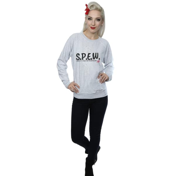 Harry Potter Dam/Damer Dobby SPEW Sweatshirt M Heather Grey Heather Grey M