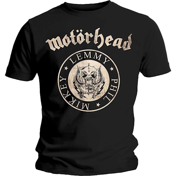 Motorhead Unisex Adult Undercover Newsprint Seal T-Shirt S Blac Black S