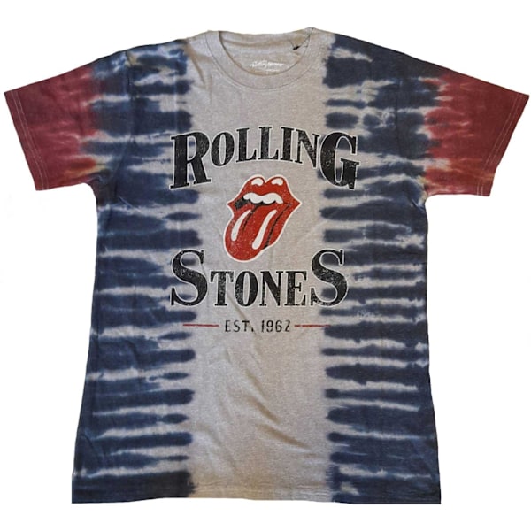 The Rolling Stones Unisex Adult Satisfication Tie Dye T-Shirt M Grey M