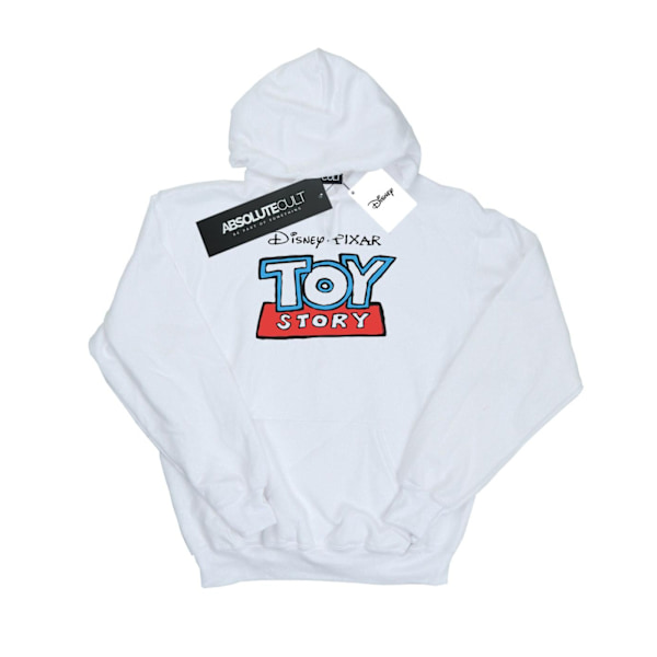 Disney Boys Toy Story Cartoon Logo Hoodie 7-8 år Vit White 7-8 Years