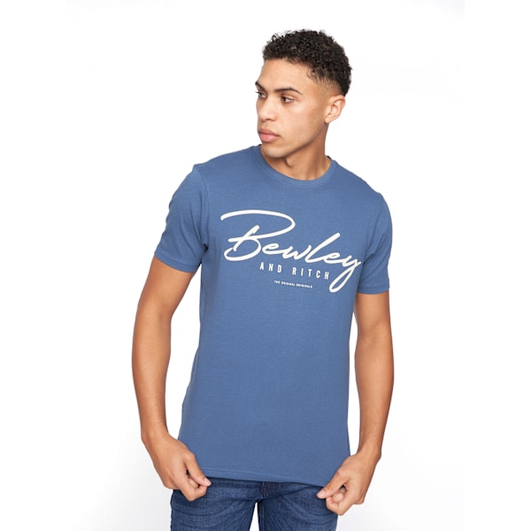 Bewley & Ritch herr Fevertrees T-shirt i olika mönster (5-pack) Orange/Sage/White/Blue/Grey S