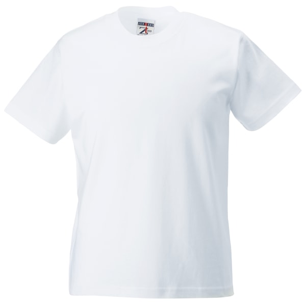 Jerzees Schoolgear Childrens Classic Plain T-Shirt (Pack of 2) White 5-6