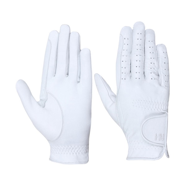Hy5 Vuxna Läder Ridhandskar L Vit White L
