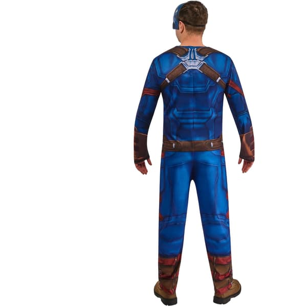 Captain America Herrdräkt Set M Blå/Röd Blue/Red M