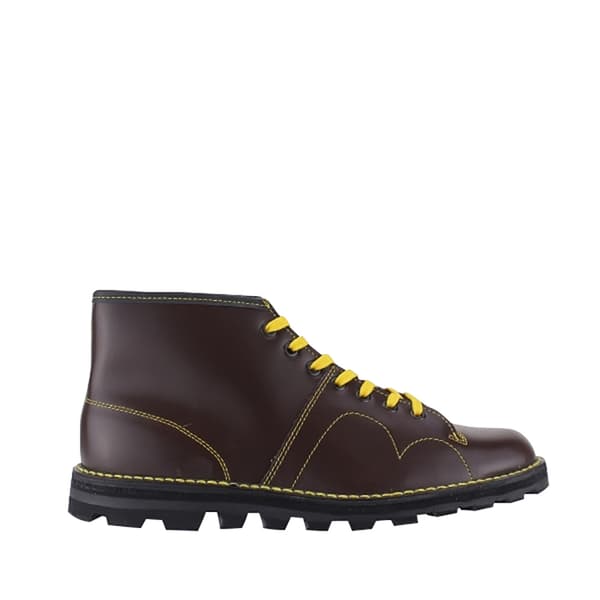 Grafters Original Coated Leather Retro Monkey Boots 4 UK W Wine 4 UK