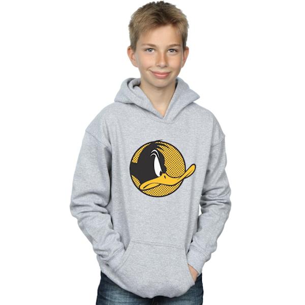 Looney Tunes Pojkar Daffy Duck Prickig Profil Hoodie 12-13 År Sports Grey 12-13 Years