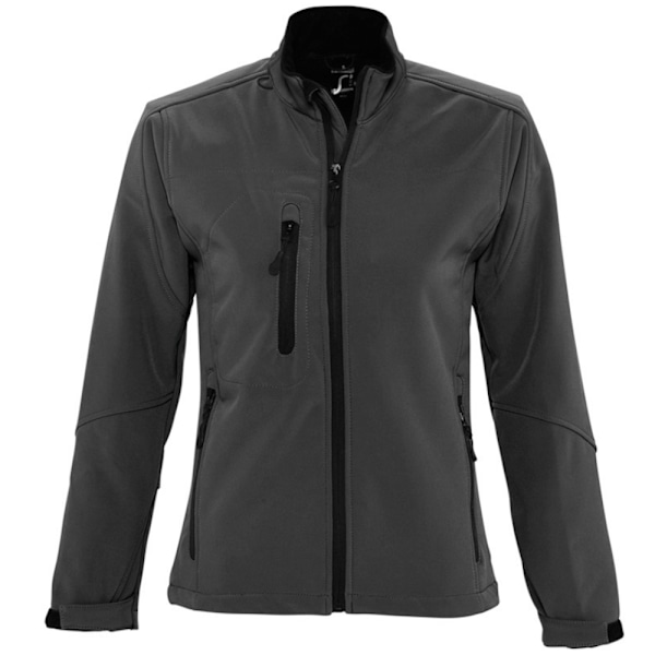 SOLS Dam/Kvinnor Roxy Soft Shell Jacka (Andningsbar, Vindtät Och Vattenavvisande) Charcoal XL