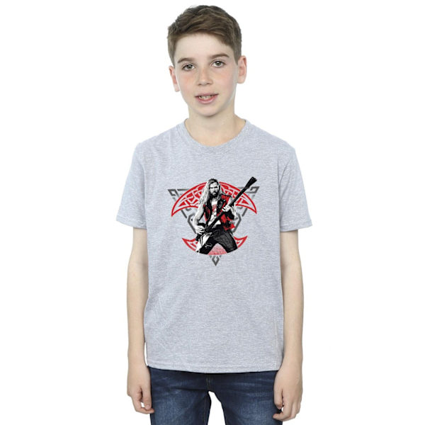 Marvel Boys Thor Love And Thunder Solo Guitar T-Shirt 3-4 år Sports Grey 3-4 Years