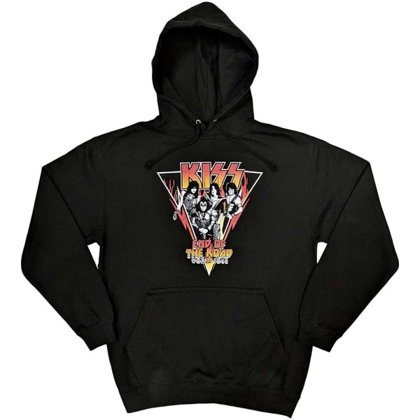Kiss Unisex Adult End Of The Road World Tour Triangel Hoodie L Black L