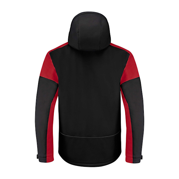 Printer Vadderad Softshelljacka för män M Svart/Röd Black/Red M